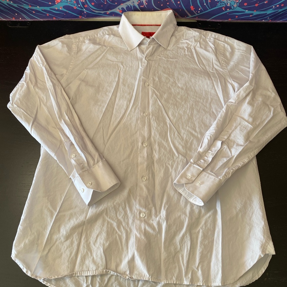 Mattarazzi Crisp White Dress Shirt for Men